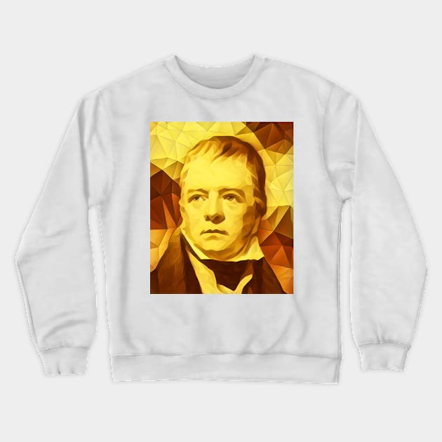 Walter Scott Golden Portrait | Walter Scott Artwork 11 Crewneck Sweatshirt by JustLit